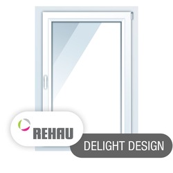 Одностворчатые окна Rehau Delight Design 900*1400