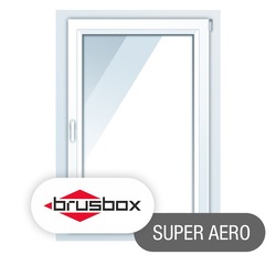 Окна ПВХ Brusbox Super Aero, одностворчатые 900*1400